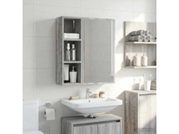 Vidaxl Armário De Parede Para Banheiro Sonoma Cinza 20 X 16 X 62,5 Cm