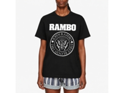 Rockinstone Rambo Movie Rambones Black Adult T-shirt Size:xxl