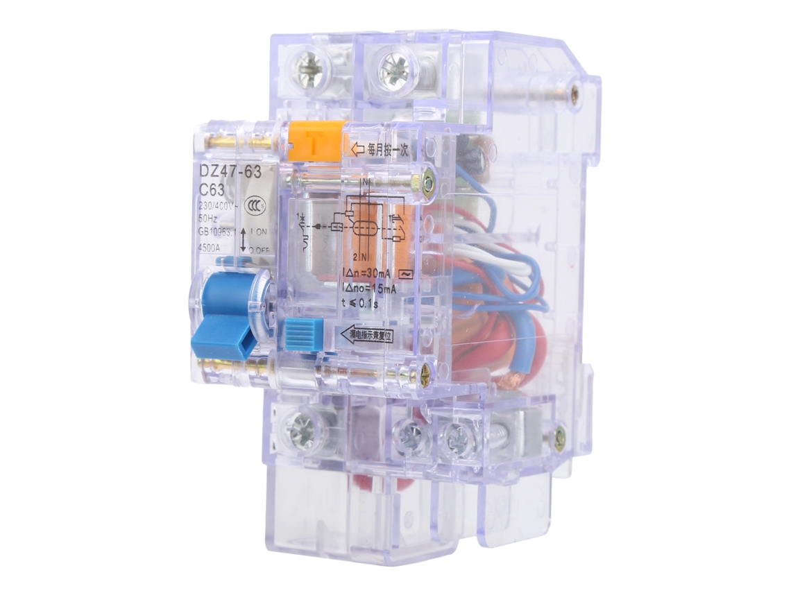 Laxiscreed Disjuntor Miniatura Transparente Com Proteção Contra Sobrecarga E Deriva