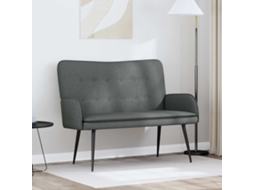Vidaxl Sofá Para 2 Pessoas Cinzento-escuro 115 X 61 X 87 Cm Tecido