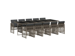 Garden Dining Set, Garden Dining Sets Vidaxl Cinzeto Rattan / Vime (n/a)