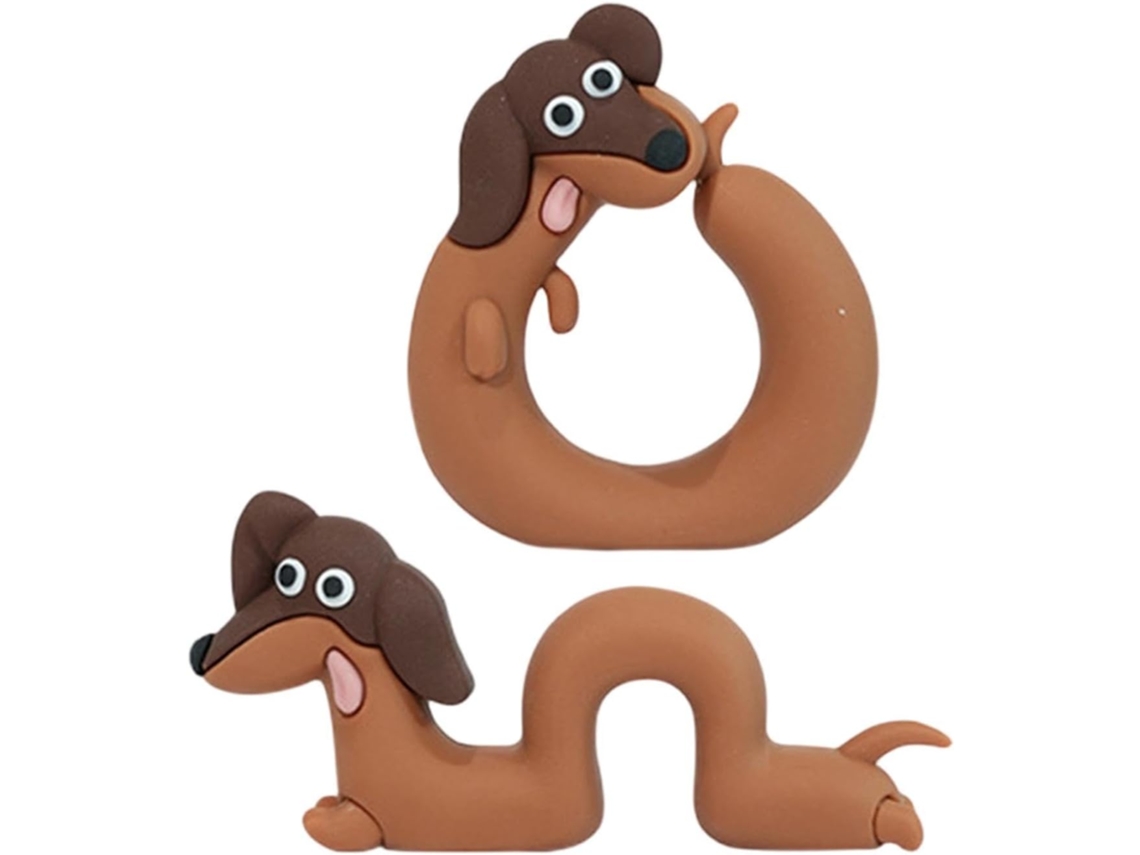 Decoração Para Painel De Carro, Mini Estatueta De Dachshund, Enfeite De Mesa Fofo, Decoração De Interiores
