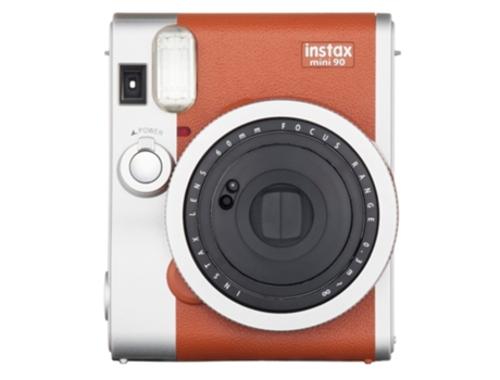 Máquina Fotográfica Instantânea FUJIFILM Instax Mini 90 (Castanho - Obturação: 1/400 - 1,8 segs. - 62x46mm) — Lente: 60 mm