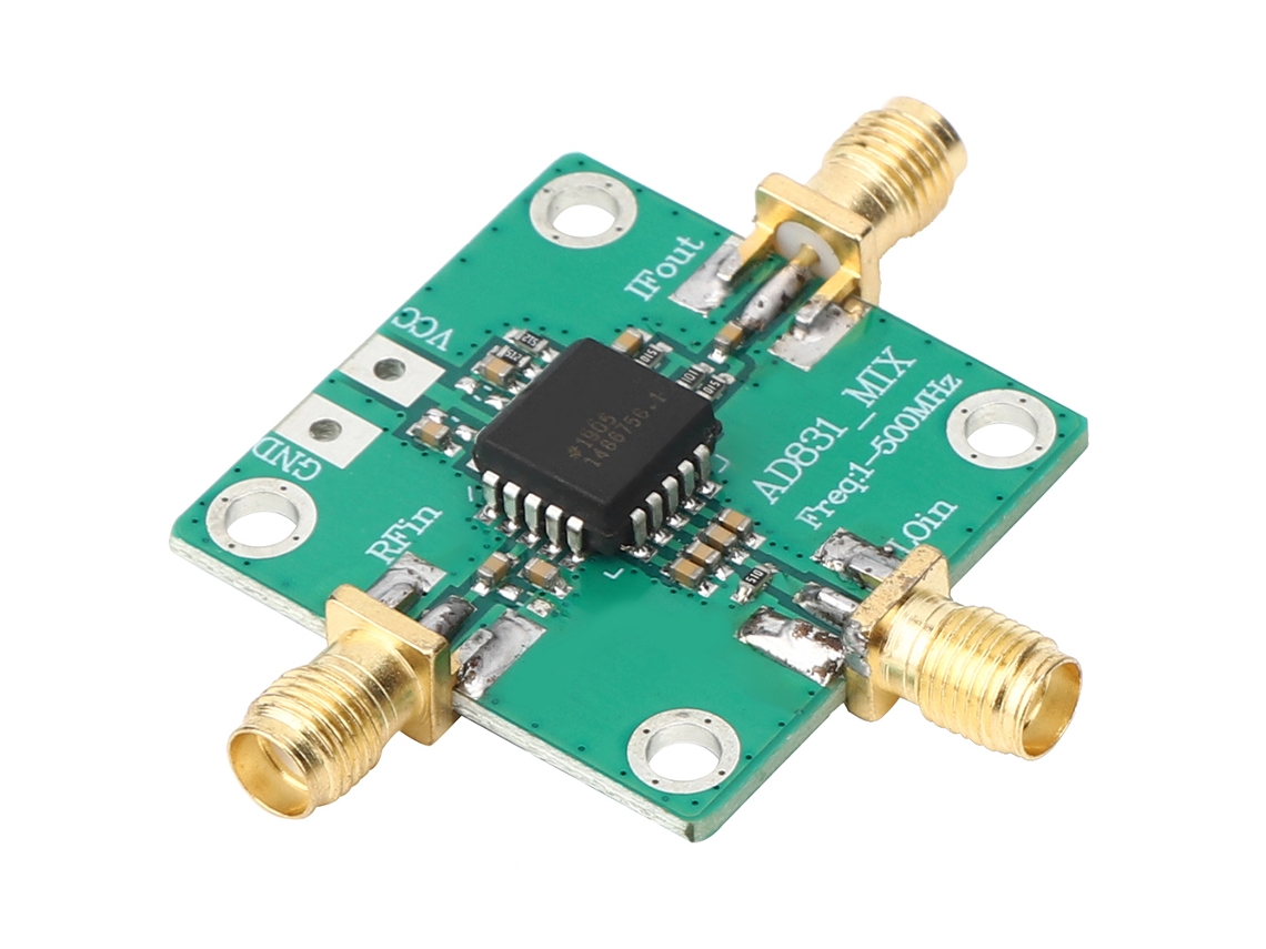 Módulo RF Acessório Rádio Chip Único Fonte Unipolar Conversor Frequência 0,1-500MHz
