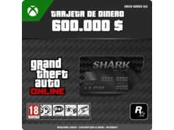 Cartão de Descarga MICROSOFT GTA Online Bull Shark Cash Card (Formato Digital)