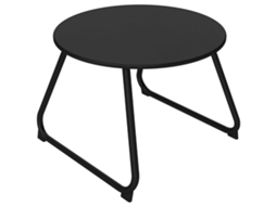 Mesa de Jardim Extensível CHEZMOI, tampo ripado, alumínio, 81/162x80cm