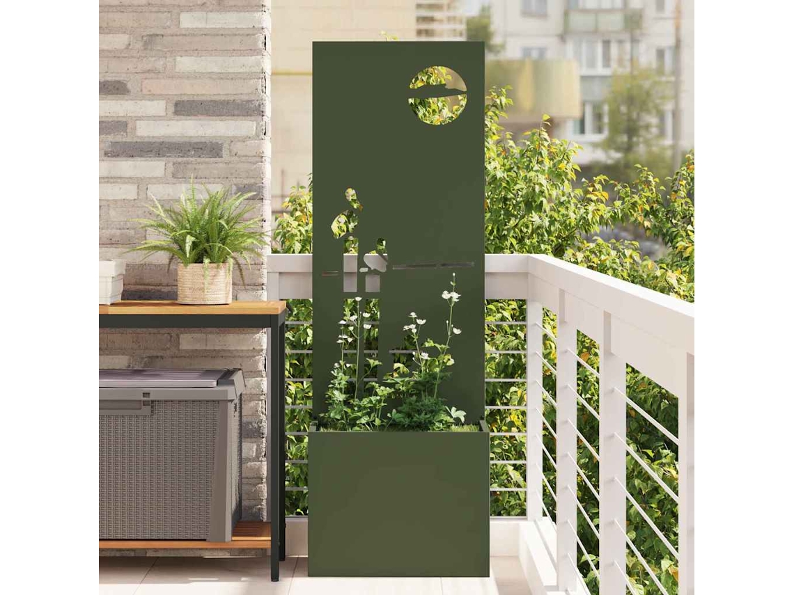 Vidaxl Tela De Privacidade Para Jardim Verde-oliva 50 X 32 X 150 Cm