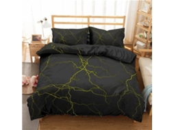 Capa de Edredom Lightning Microfibra com Fronha 220x240 Cm, 135x200 Cm S/MARCA