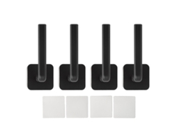4 Peças Ganchos De Chapéu Com Adesivo Para Parede E Rack De Exibição Para Bonés