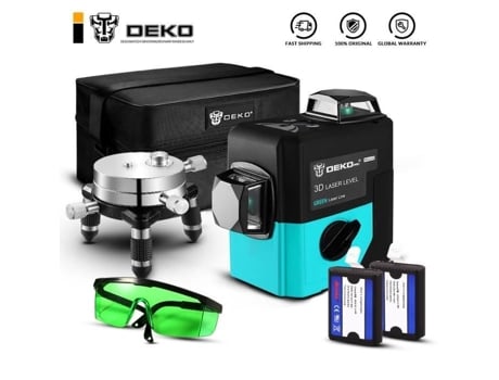 360 Rotating Laser Level Autonivelante 3d 12 Linhas 3d Deko Ll12 Hvg Set1 Preto Verde/vermelho Alumínio