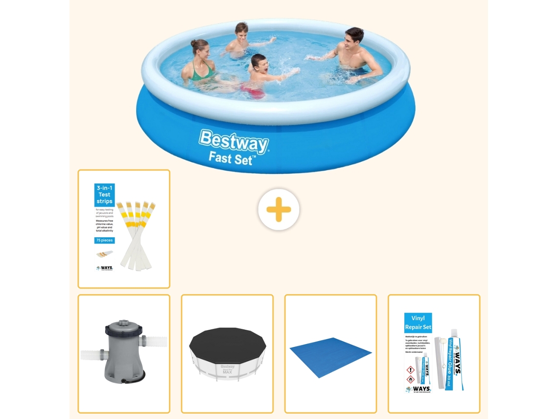 Bestway Piscina Bestway Fast Set Redonda - 366x76 Cm - 6-peças S22660