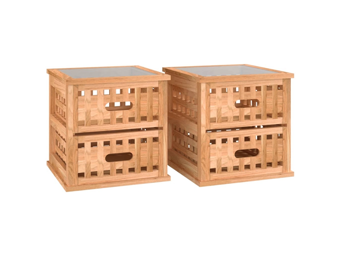 Bedside Cabinet, Bedside Cabinets Vidaxl Marrom Madeira (n/a)