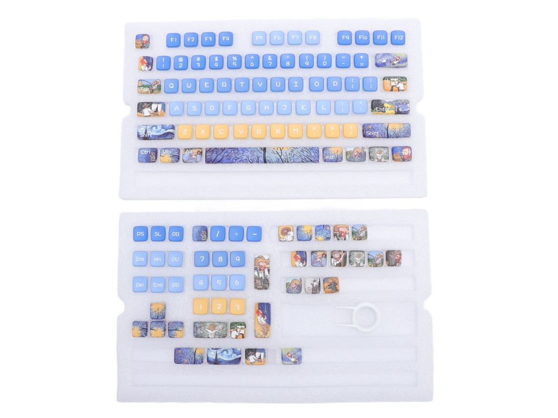 Teclas De Teclado Mecânico Pbt 122 Teclas