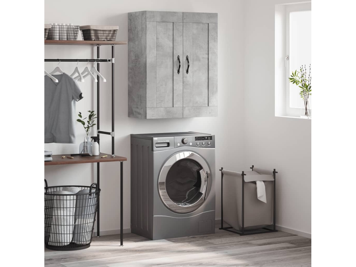 Wall Mounted Cabinet, Wall Mounted Cabinets Vidaxl Cinzeto Madeira Processada (n/a)