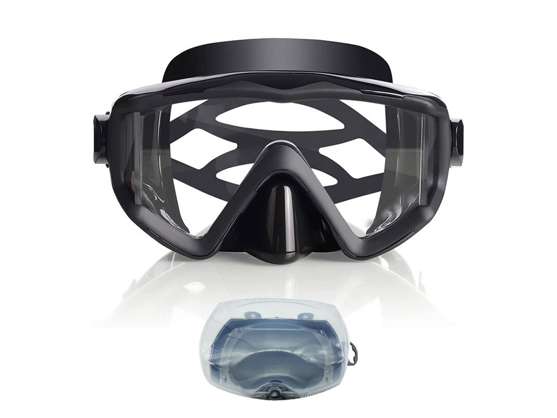 Máscara de Mergulho AQUAFORGE, adultos, lentes temperadas, antiembaçante, proteção nasal, snorkeling, natação, livre