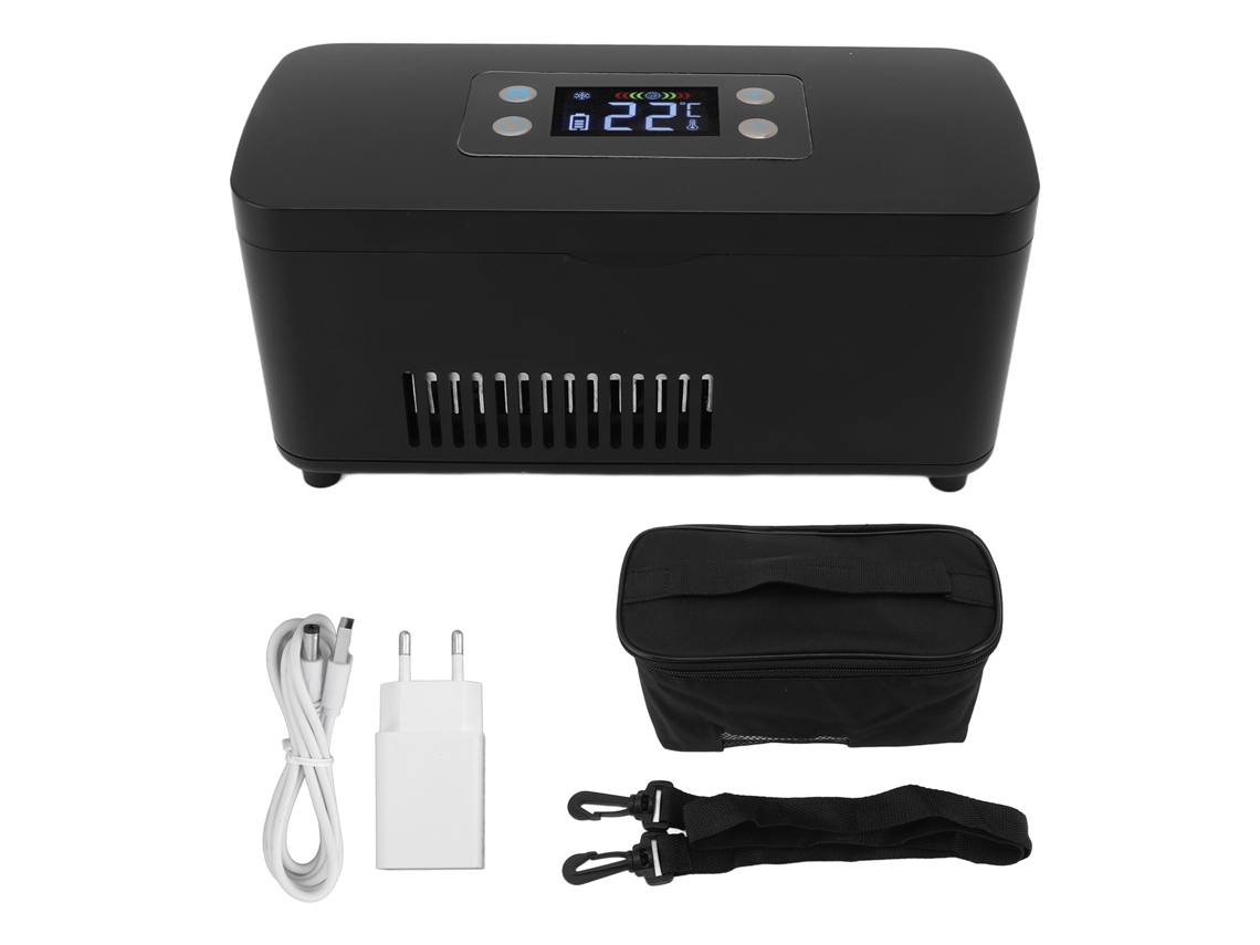 Caixa De Resfriamento Para Insulina Com Porta Usb, 100 240v, Portátil E Lacrada Para Armazenamento De Medicamentos