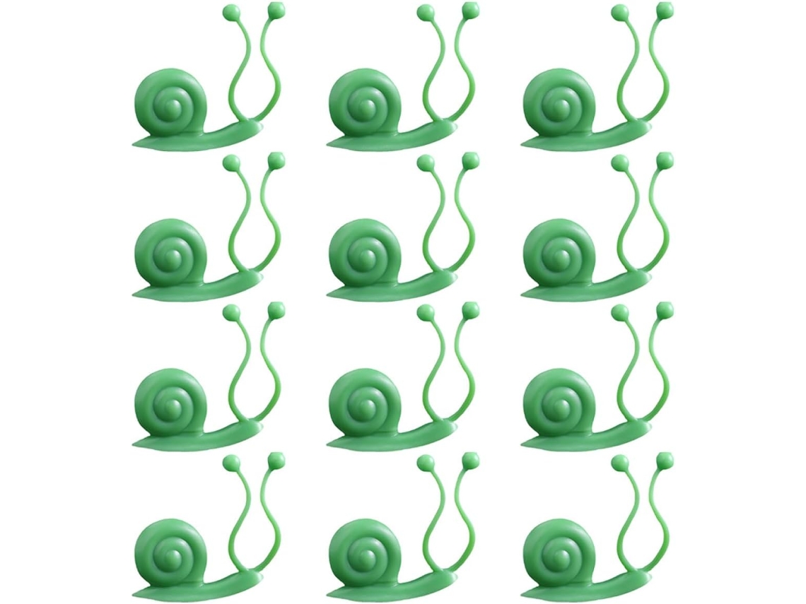 Clipes de Fixação para Plantas Trepadeiras, em Formato de Caracol, 20 Unidades, Feitos de Plástico, para Plantas no CHABERLU