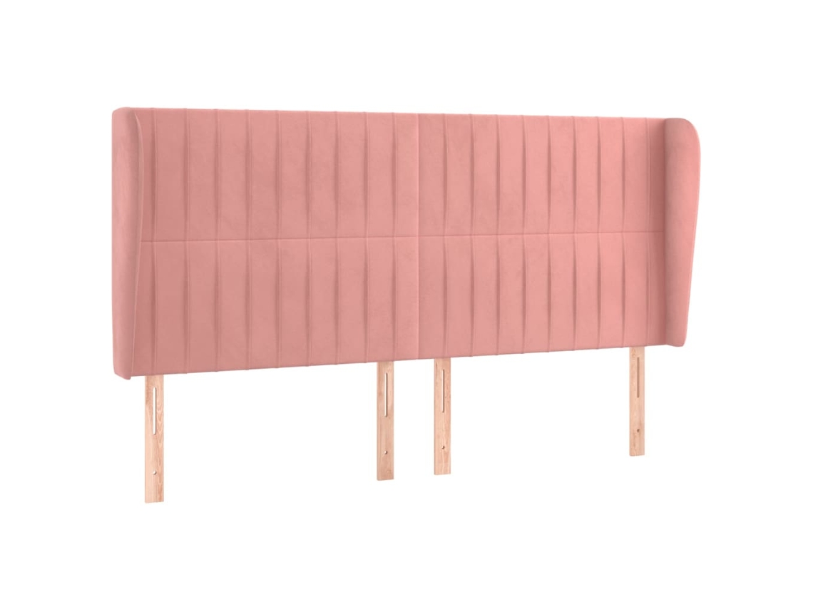 Headboard, Headboards Vidaxl Cor-de-rosa Veludo (203 X 23 X 118/128 Cm)