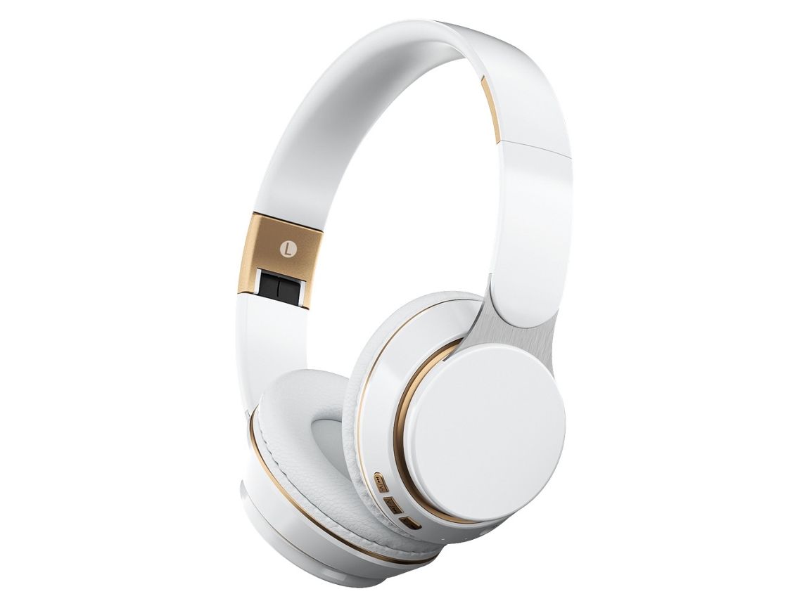 Lurelia Auscultadores Bluetooth Fg07s Dobráveis Bluetooth 5.3 Branco