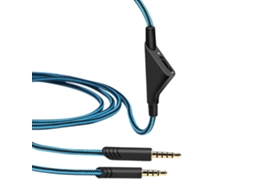 Cabo Substituição Para Astro A10/a40–2m Com Controlo Volume Inline Para Auscultadores Gamingazul Hexinyigjly