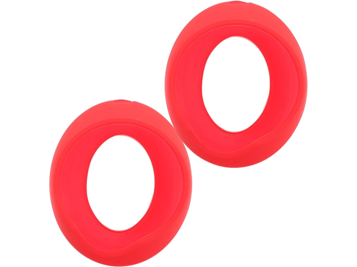 1 Par de Almofadas de Substituição para Fones de Ouvido, em Silicone Vermelho. SFUSHOS