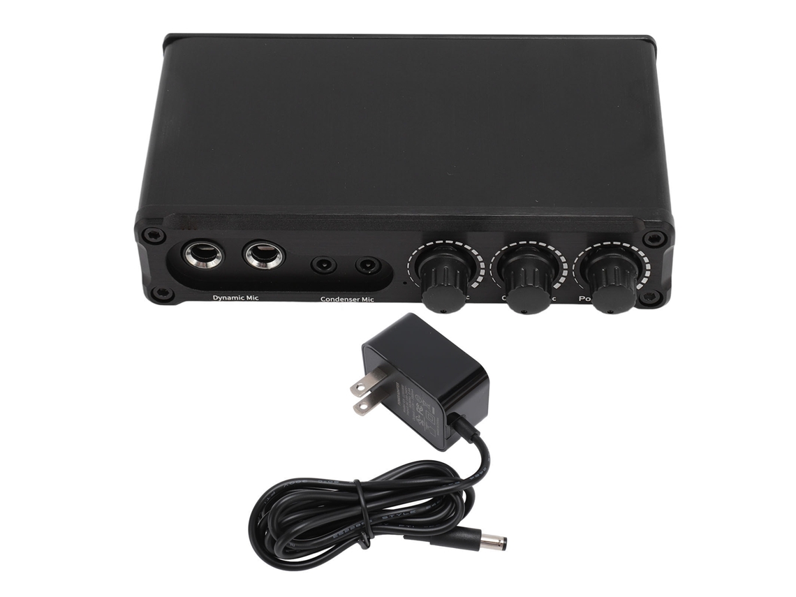 Aetheria mesa de Mistura de Microfone 3 Canais Dinâmico Condensador para Karaokê Bar Clube Profissional Us Plug