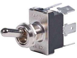 Interruptor BLUE SEA Panel Switch Dpdt On/Off/On 6T Prateado