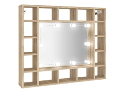 Mirror Cabinet, Mirror Cabinets Vidaxl Marrom Madeira Processada (n/a)