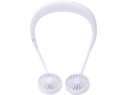 Ventilador de pescoço mini portátil com luz LED S/MARCA, esportivo, recarregável USB