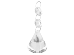 Ornamento De Pérola De Vidro De Cristal Claro Para Natal E Decoração