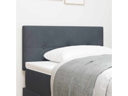 Vidaxl Cabeceira Cinza Escuro 80 Cm Veludo