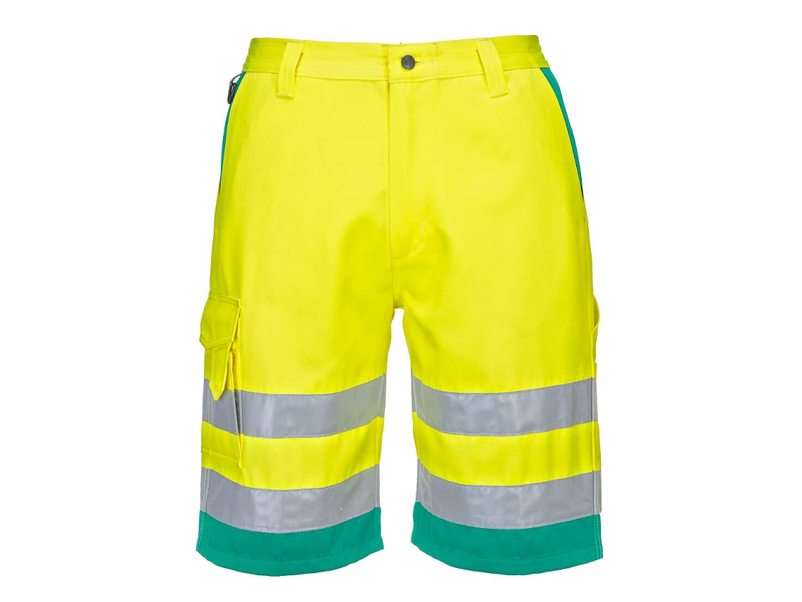 Calções Bermuda De Polialgodão Leves E De Alta Visibilidade / Laranja Marinho / S Portwest