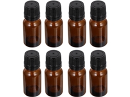 Nuobesty Com 24 Frascos De Vidro Âmbar De 10ml Para Óleos Essenciais, Cosméticos E Loções.