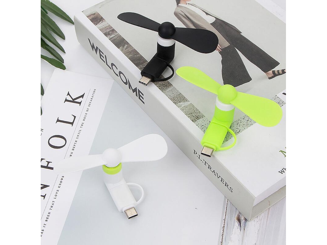 Kit Com 3 Mini Ventiladores Para Celular, 3 Em 1 Mini Ventilador Usb Para Celular