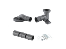 Adaptador de Vaso Sanitário, Deslocador de Dreno, Tubo Conexão, PP, Borracha, 110mm
