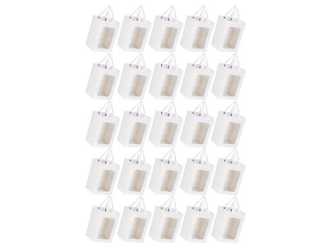 Sacolas De Papel Com Janela Transparente, Para Presentes E Festas