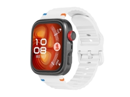 Pulseira De Silicone Com Textura Ondulada, Costurada E Com Fivela Colorida Para Huawei Watch Fit 4 Pro / Fit 4 / Fit 3
