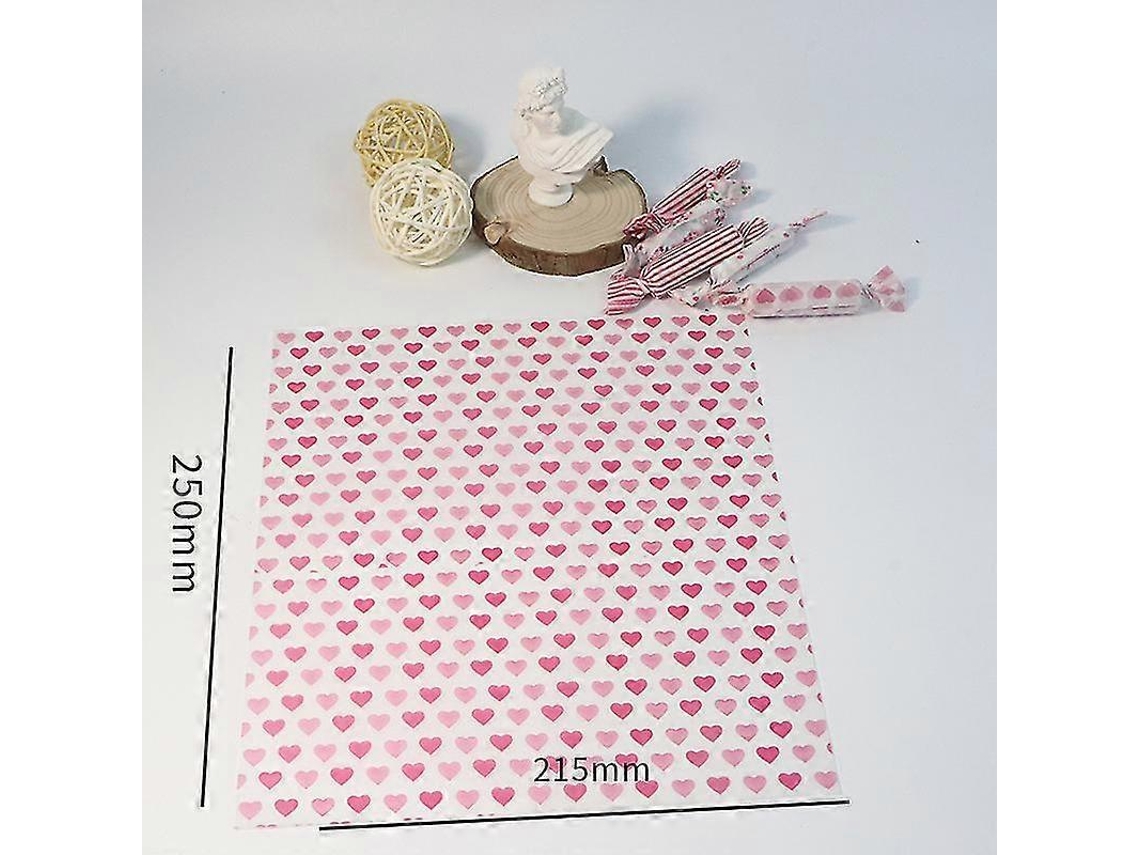 100 Folhas De Papel Com Relevo Natalino Para Embrulhar Alimentos. Loja Olysi
