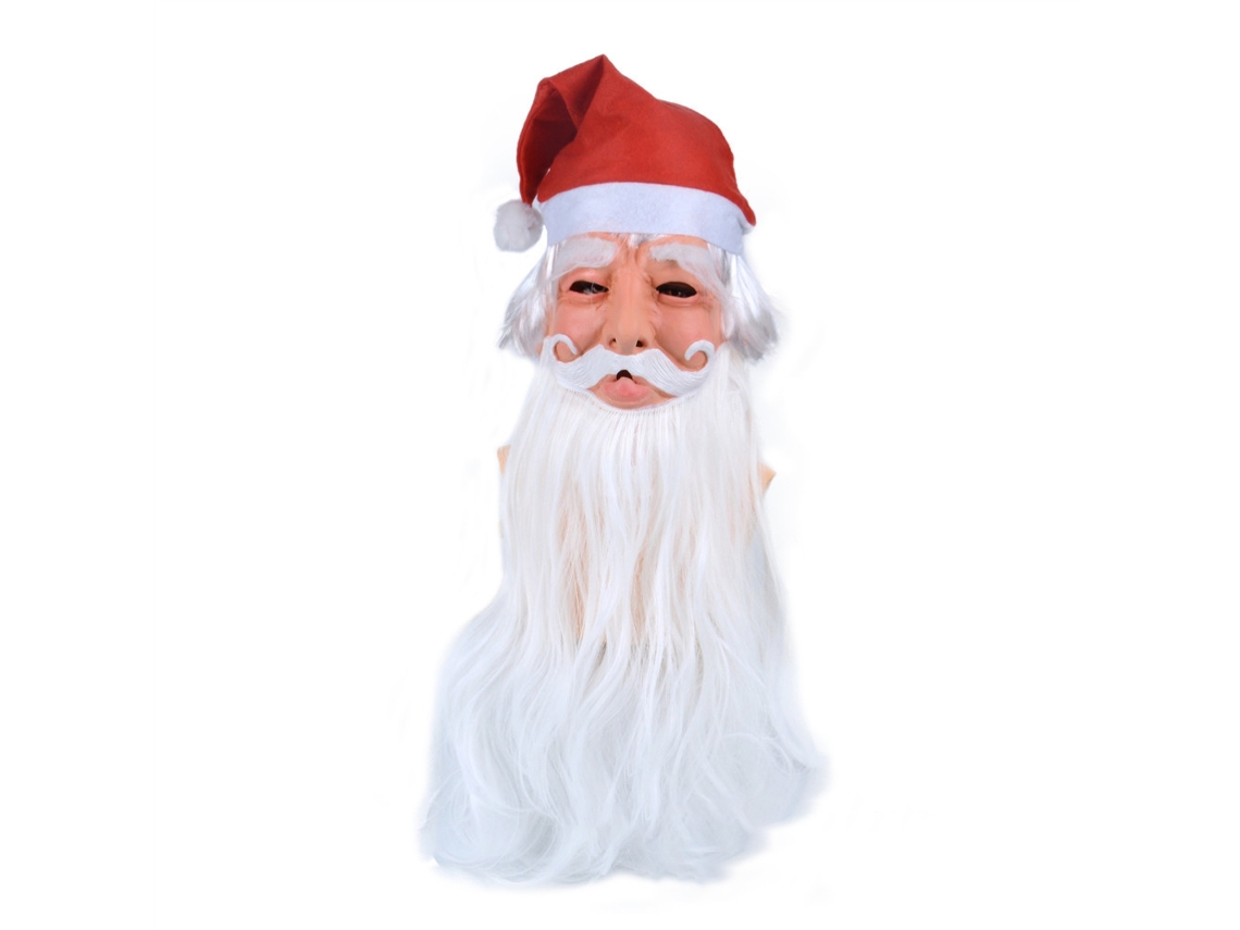 Capacete de Papai Noel Látex Macio Adulto Natal Halloween Festa | S/MARCA