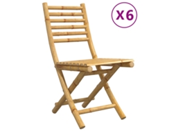 Folding Chair, Folding Chairs Vidaxl Marrom Bambu (n/a)