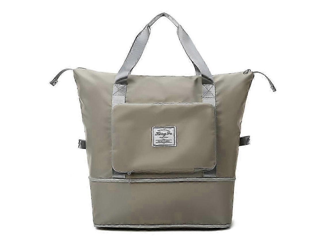 Mala de Viagem Dobrável de Grande Capacidade com Compartimentos para Itens Secos e Molhados, Ideal para Bagagem de Mão, Compras e Esportes. GOKOCO