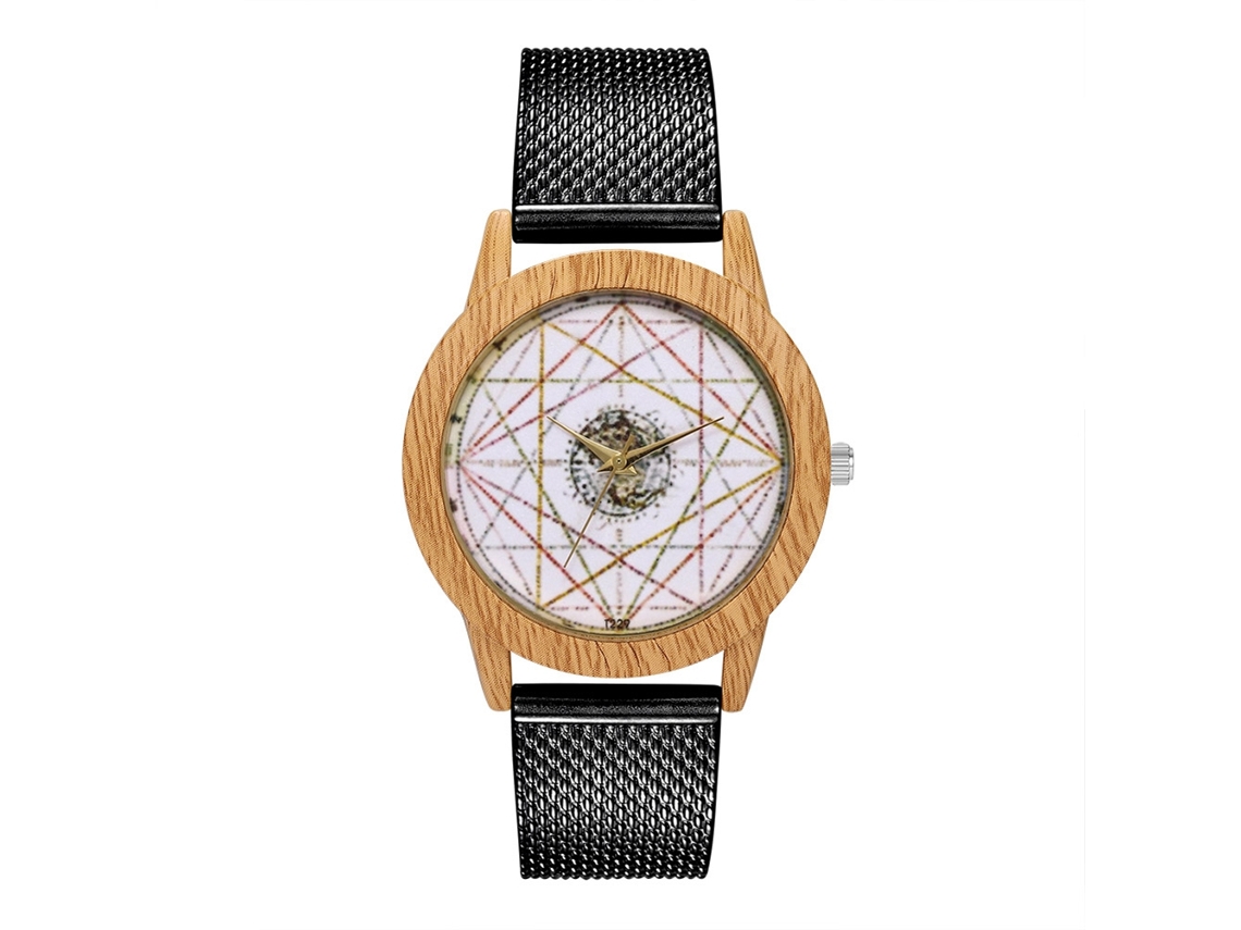 Relógio de pulso unissex casual e estiloso com pulseira de silicone (preto)