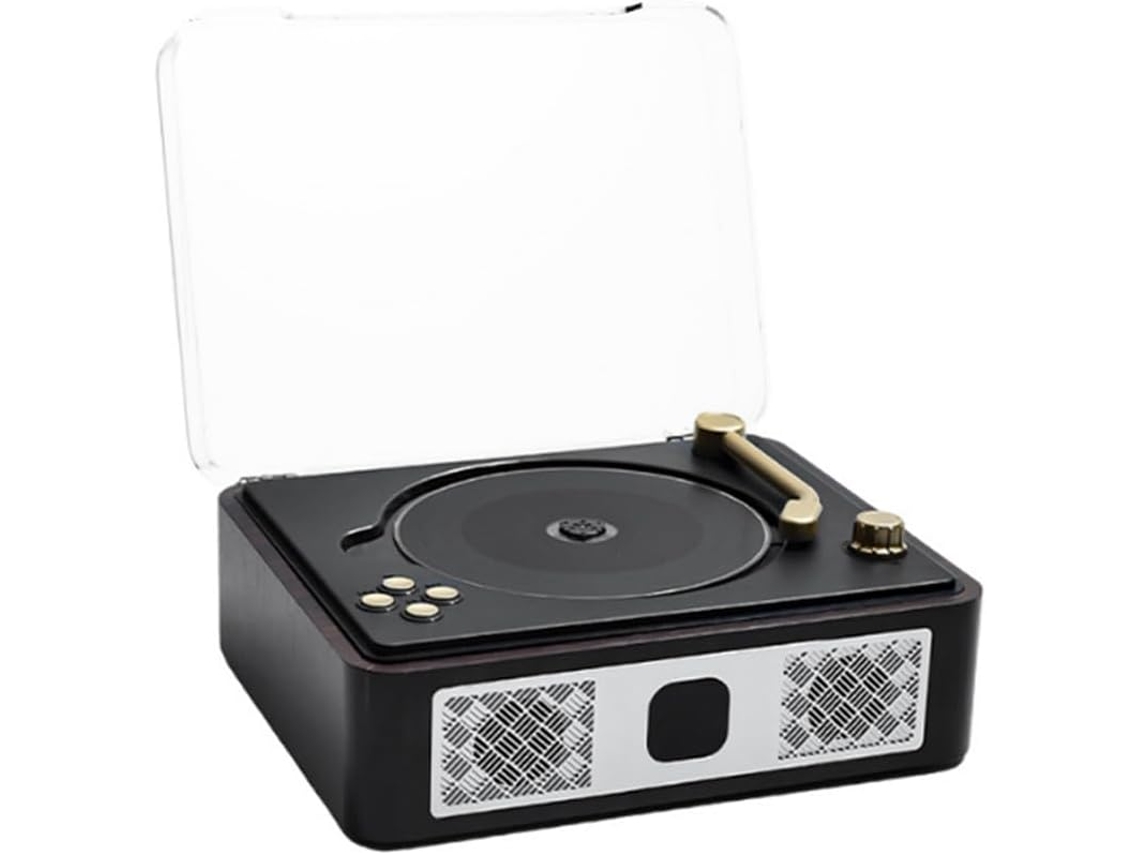 Leitor de Cd de Mesa Bluetooth com Alto falantes Integrados e Entrada para Fone de Ouvido. SFUSHOS