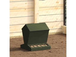 Vidaxl Comedouro Para Galinha Verde Oliva 40 X 40 X 45 Cm