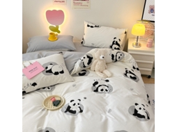 Conjunto de Capas de Edredão LUUCOZK Multicor - 4pcs