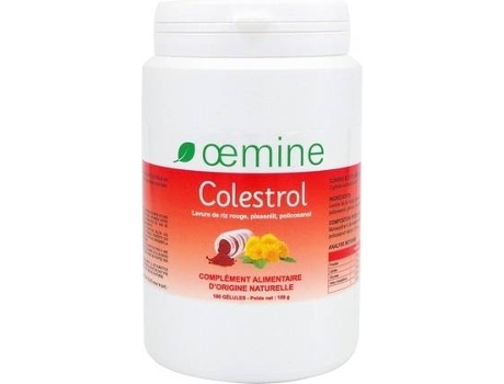 Suplemento Alimentar OEMINE Colestrol : Levedura De Arroz Vermelho Dente De Leão Policosanol (180 cápsulas)