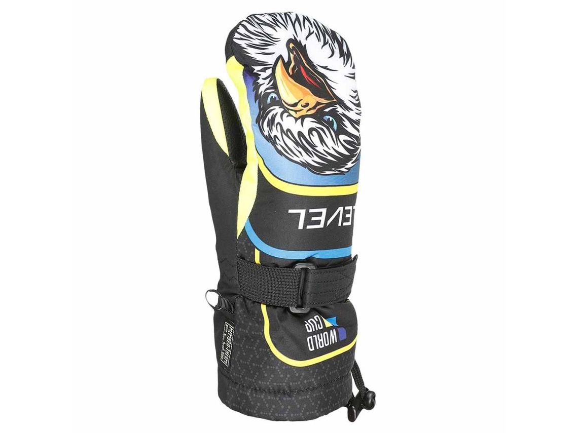 LEVEL Luvas Junior Preto 5-6 Years Rapaz