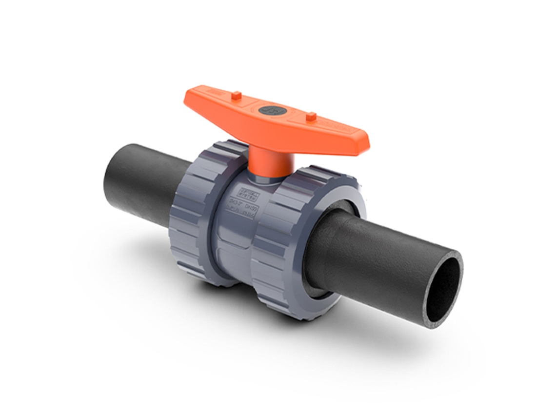 Valvula PVC Esfera Bidirecional Termofusão 40 A/Viton HIDROTEN