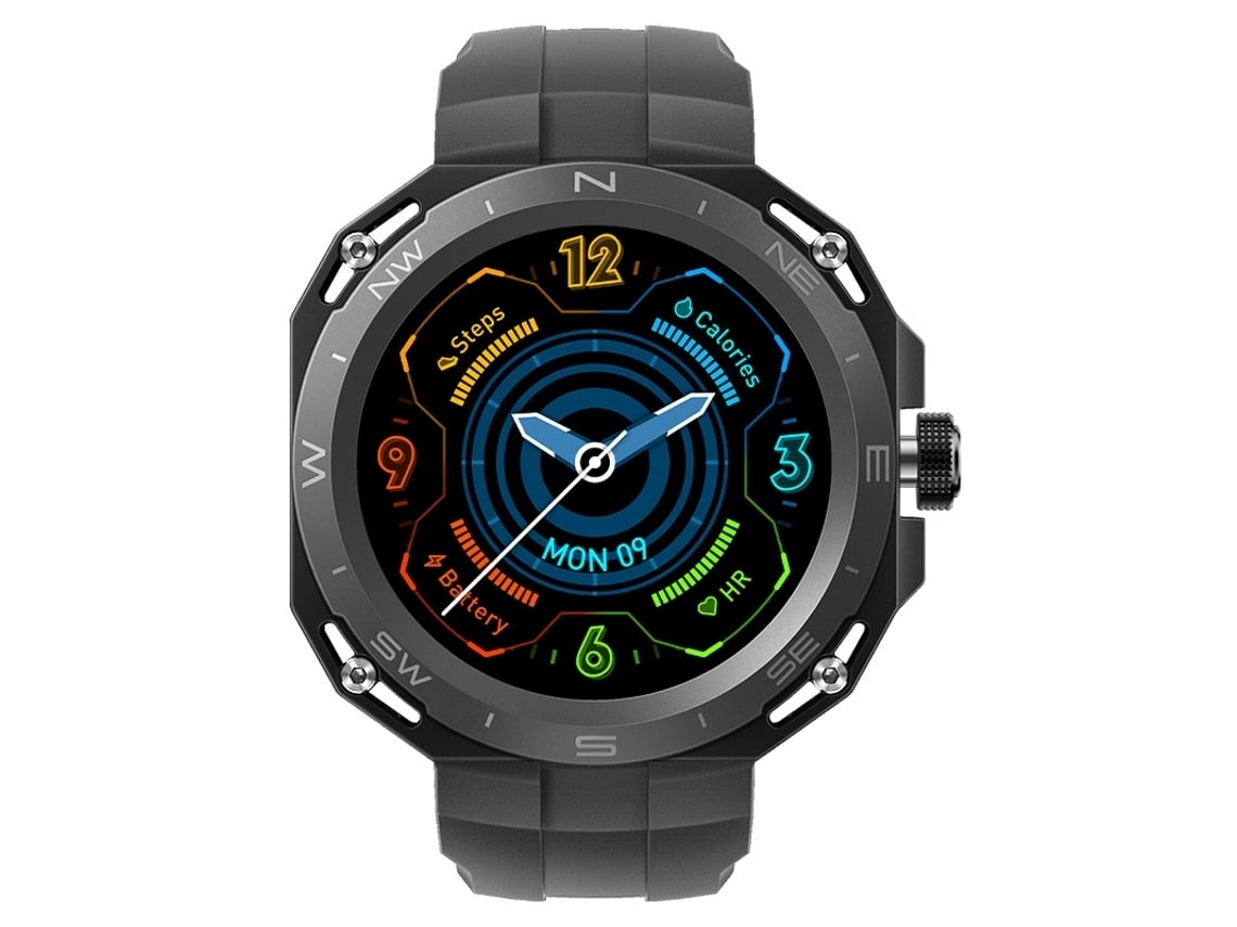 Smartwatch Ecrã Hd de 1 35 Vários Modos Desportivos Preto