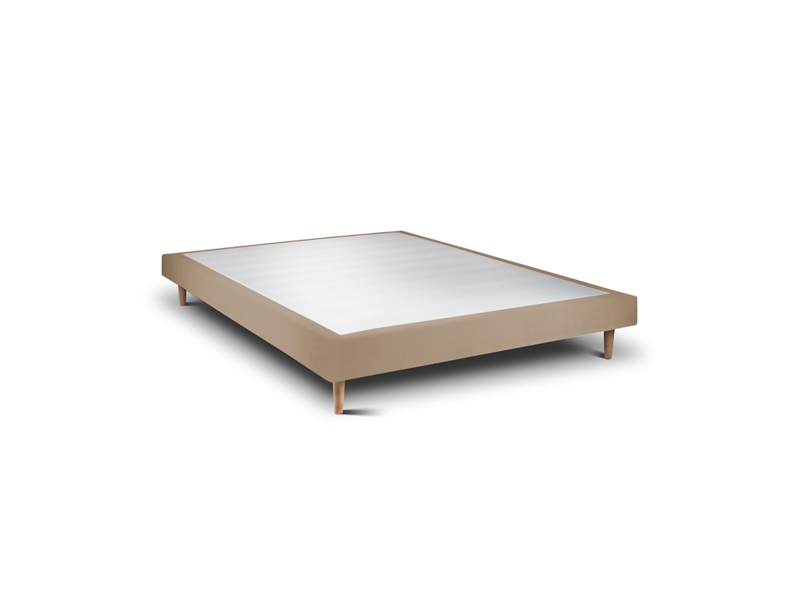 Sommier Rígido 15 Milano  Taupe Pés Cônicos 200 X 140 Cm Altura 30 Cm Indream
